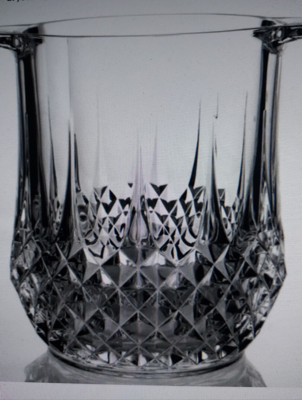 Cristal D Arques Durand Longchamp Cut Crystal Champagne/ Wine Bucket.